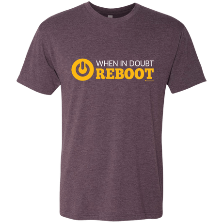 T-Shirts Vintage Purple / Small When In Doubt Reboot Men's Triblend T-Shirt
