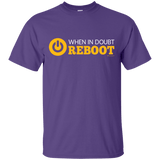 T-Shirts Purple / Small When In Doubt Reboot T-Shirt