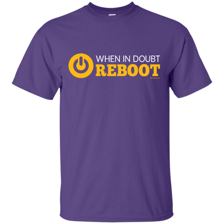 T-Shirts Purple / Small When In Doubt Reboot T-Shirt