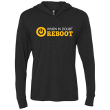 T-Shirts Vintage Black / X-Small When In Doubt Reboot Triblend Long Sleeve Hoodie Tee