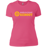 T-Shirts Hot Pink / X-Small When In Doubt Reboot Women's Premium T-Shirt
