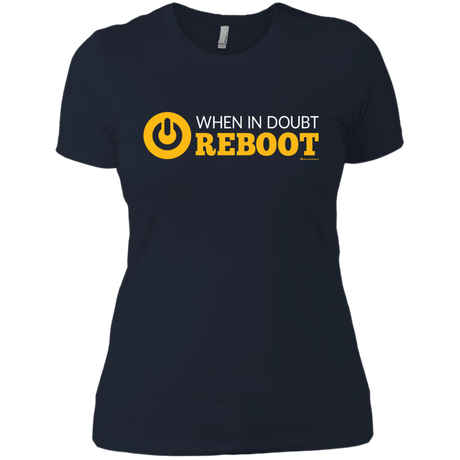 T-Shirts Midnight Navy / X-Small When In Doubt Reboot Women's Premium T-Shirt