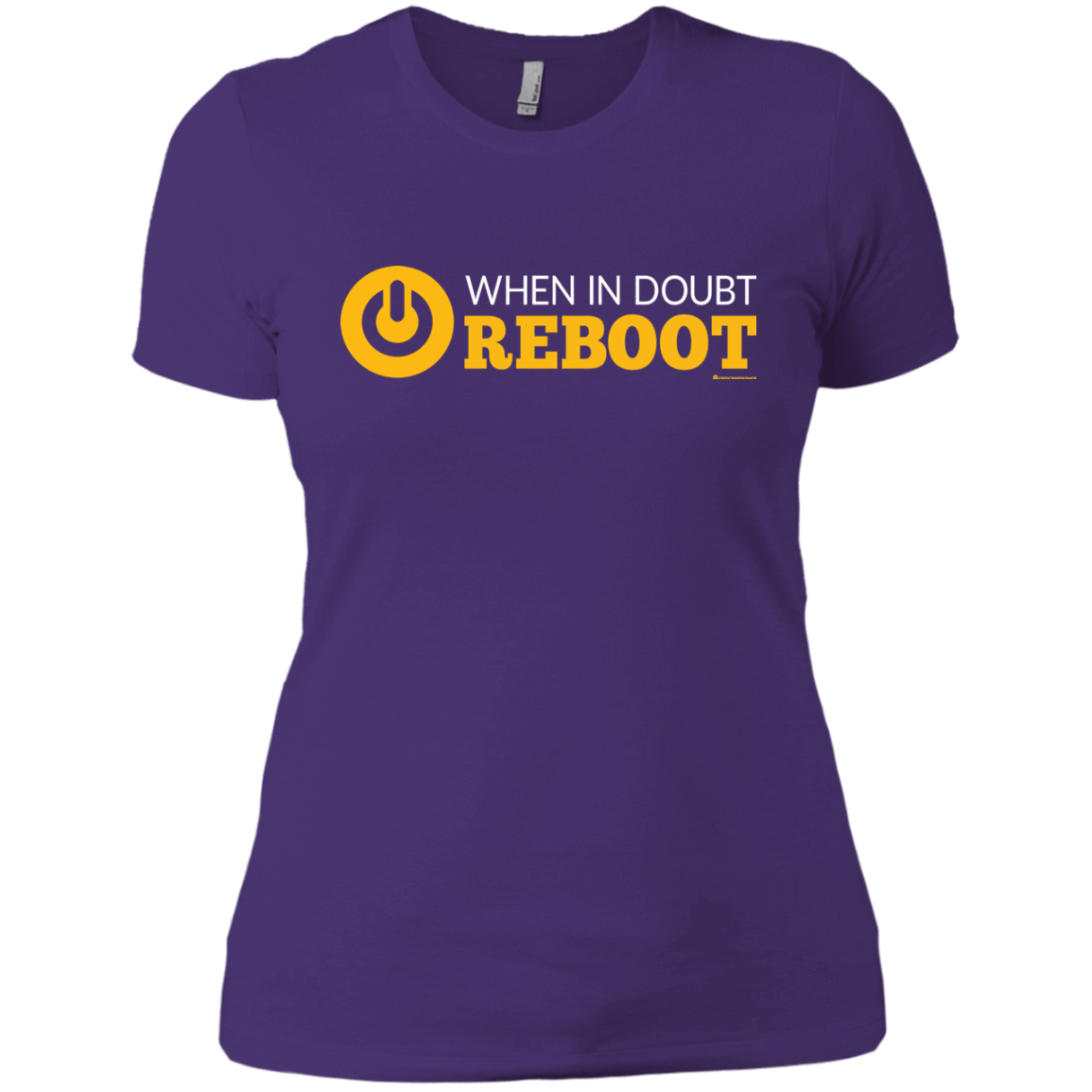T-Shirts Purple Rush/ / X-Small When In Doubt Reboot Women's Premium T-Shirt