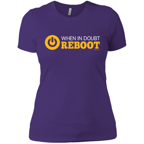 T-Shirts Purple Rush/ / X-Small When In Doubt Reboot Women's Premium T-Shirt