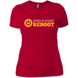 T-Shirts Red / X-Small When In Doubt Reboot Women's Premium T-Shirt