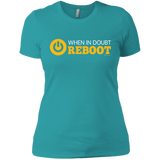T-Shirts Tahiti Blue / X-Small When In Doubt Reboot Women's Premium T-Shirt