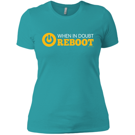 T-Shirts Tahiti Blue / X-Small When In Doubt Reboot Women's Premium T-Shirt