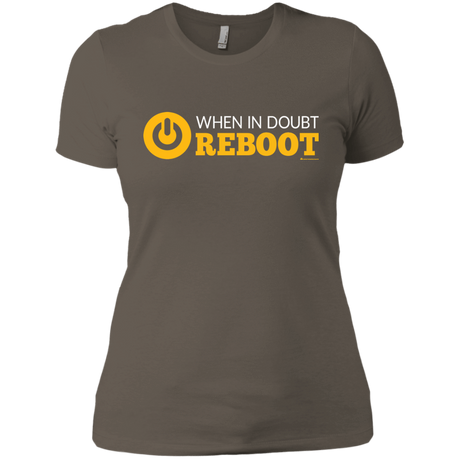 T-Shirts Warm Grey / X-Small When In Doubt Reboot Women's Premium T-Shirt
