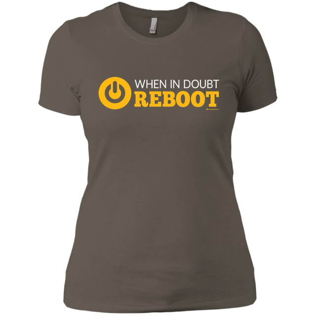 T-Shirts Warm Grey / X-Small When In Doubt Reboot Women's Premium T-Shirt