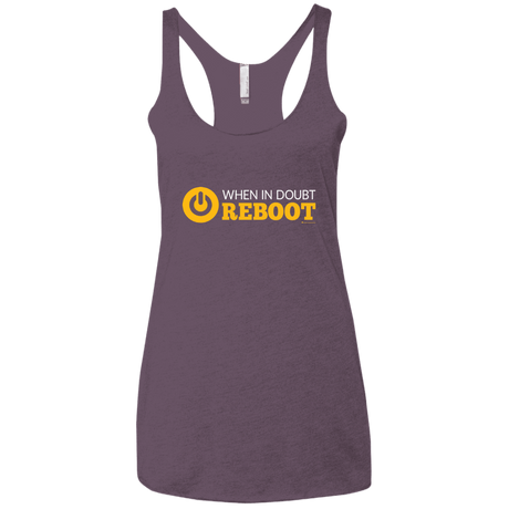 T-Shirts Vintage Purple / X-Small When In Doubt Reboot Women's Triblend Racerback Tank