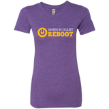 T-Shirts Purple Rush / Small When In Doubt Reboot Women's Triblend T-Shirt