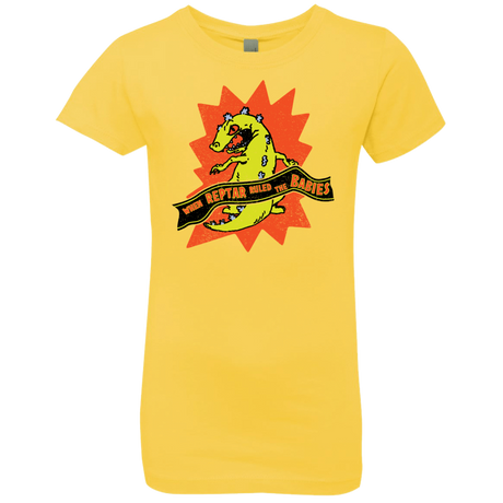T-Shirts Vibrant Yellow / YXS When Reptar Ruled The Babies Girls Premium T-Shirt