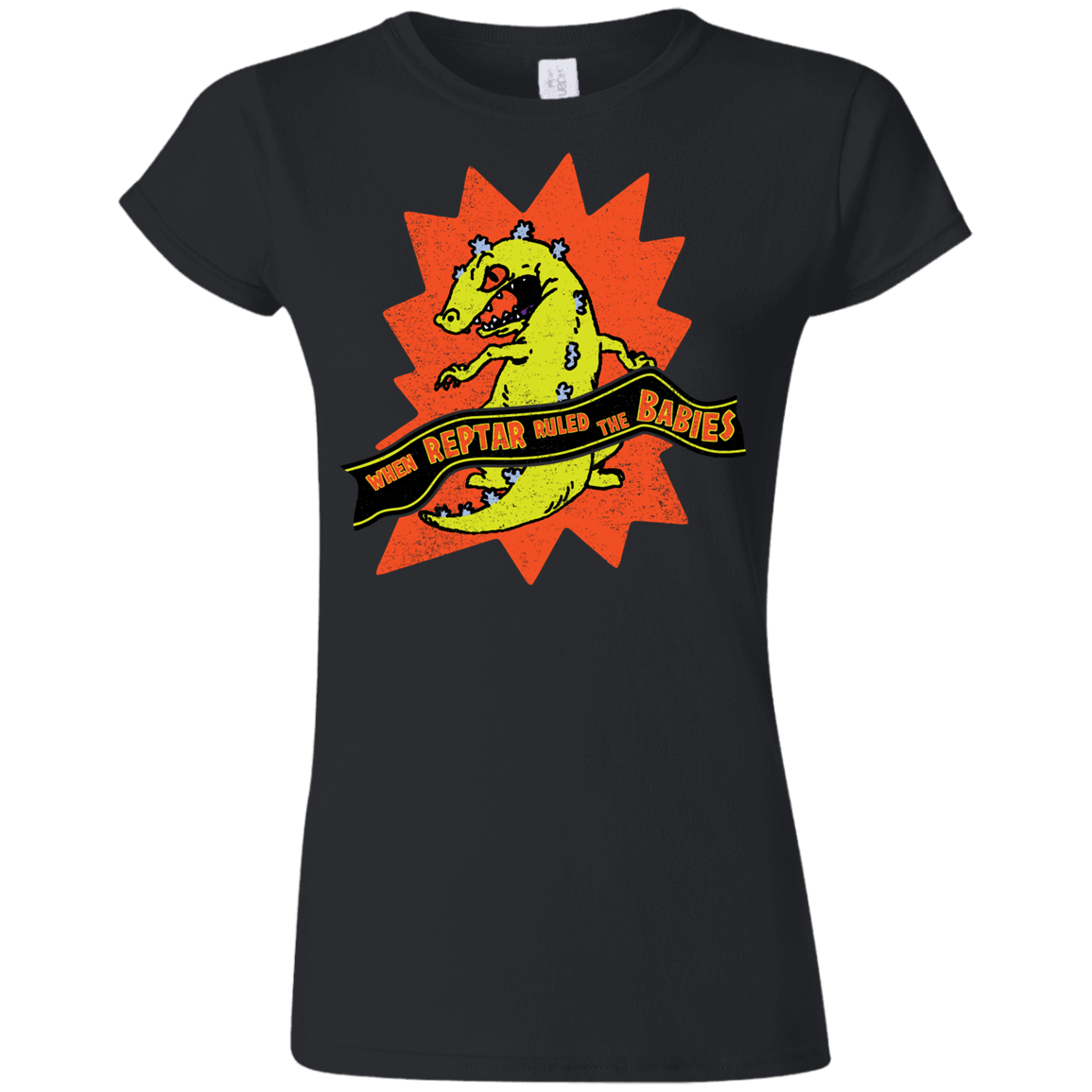 T-Shirts Black / S When Reptar Ruled The Babies Junior Slimmer-Fit T-Shirt