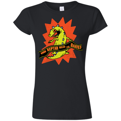 T-Shirts Black / S When Reptar Ruled The Babies Junior Slimmer-Fit T-Shirt