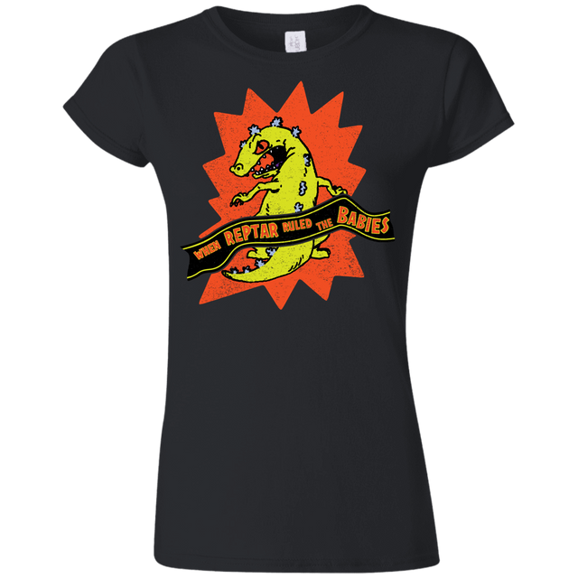 T-Shirts Black / S When Reptar Ruled The Babies Junior Slimmer-Fit T-Shirt