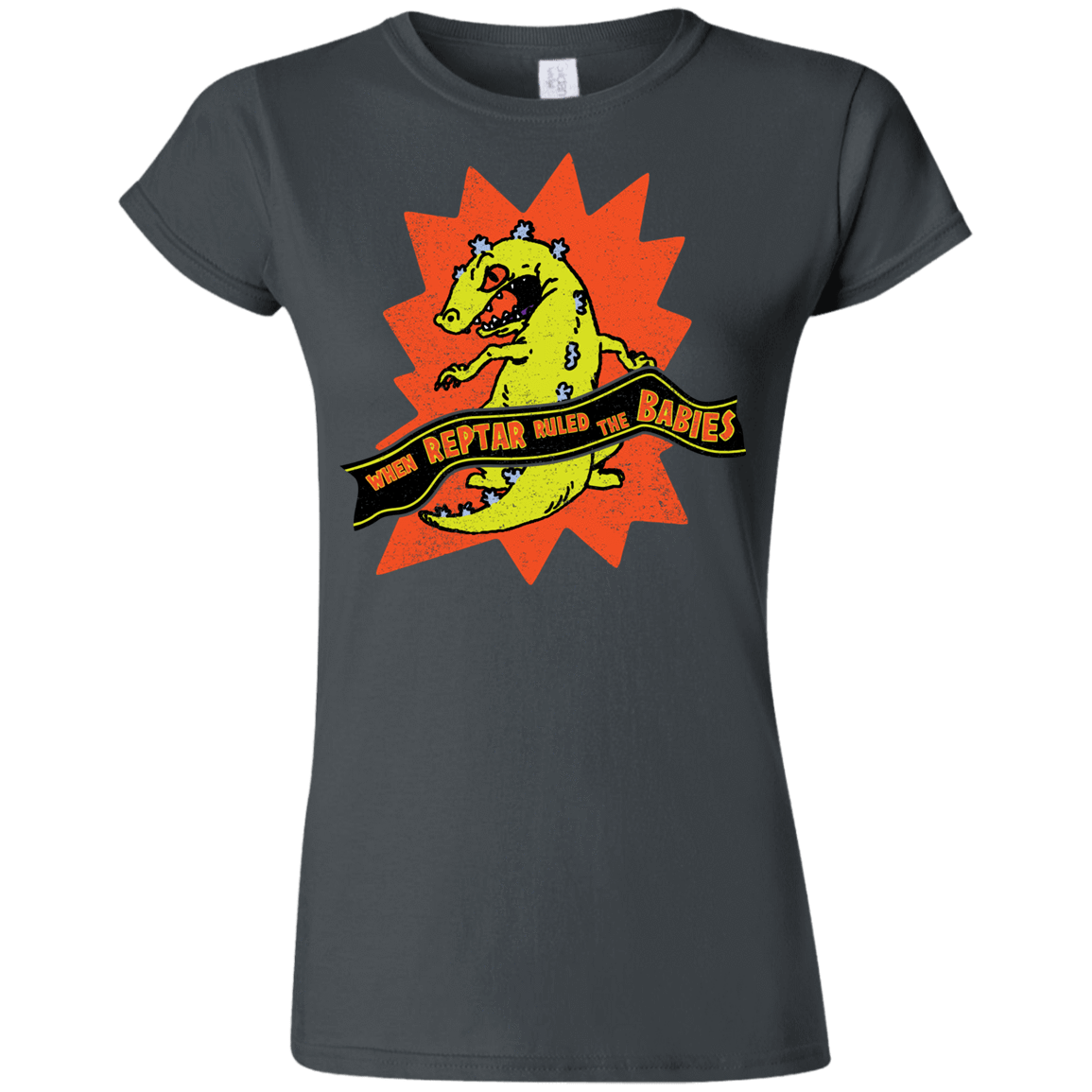 T-Shirts Charcoal / S When Reptar Ruled The Babies Junior Slimmer-Fit T-Shirt