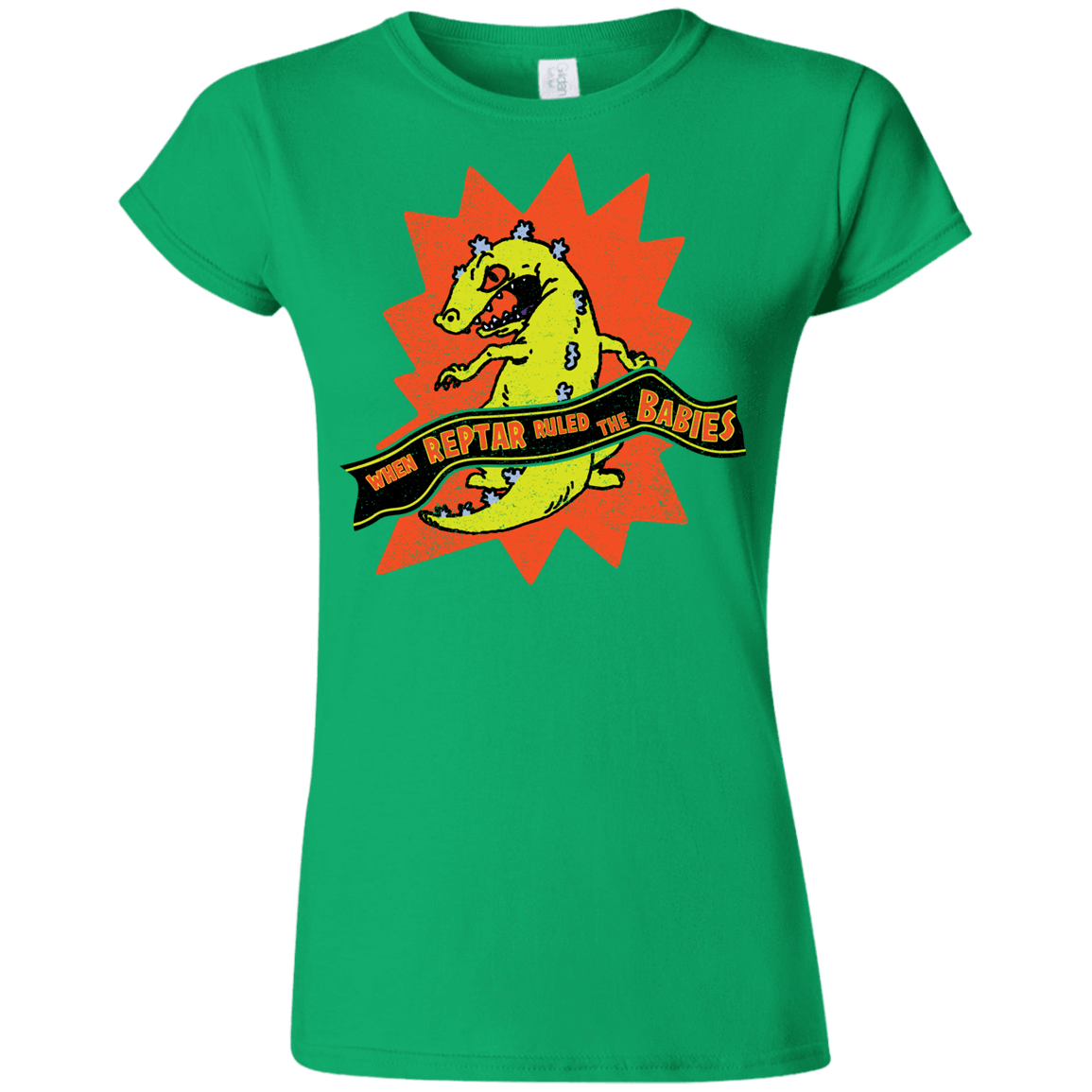 T-Shirts Irish Green / S When Reptar Ruled The Babies Junior Slimmer-Fit T-Shirt