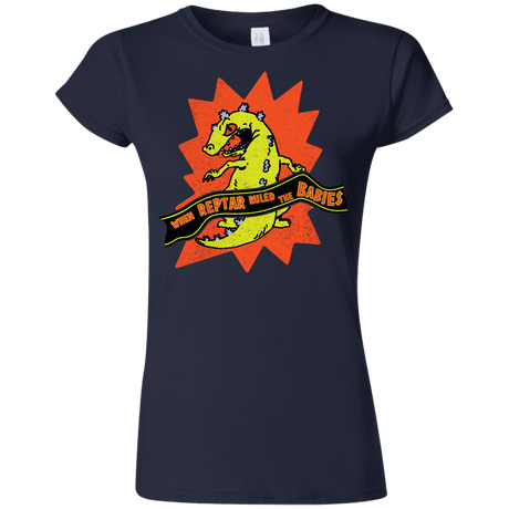 T-Shirts Navy / S When Reptar Ruled The Babies Junior Slimmer-Fit T-Shirt