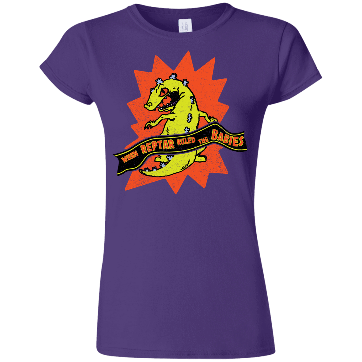 T-Shirts Purple / S When Reptar Ruled The Babies Junior Slimmer-Fit T-Shirt