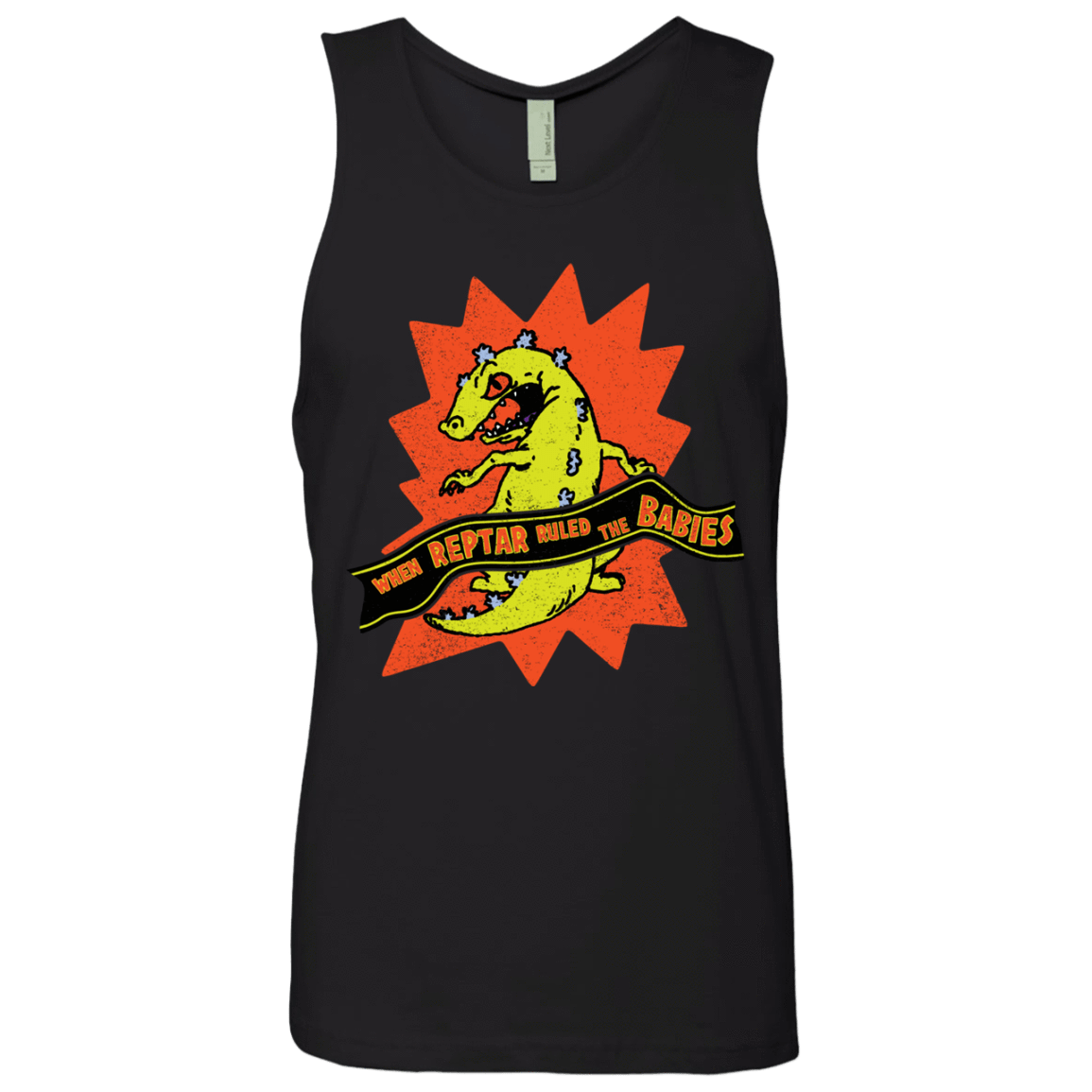 T-Shirts Black / S When Reptar Ruled The Babies Men's Premium Tank Top