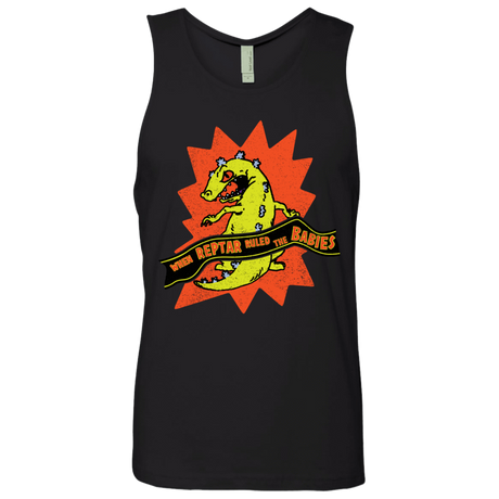 T-Shirts Black / S When Reptar Ruled The Babies Men's Premium Tank Top