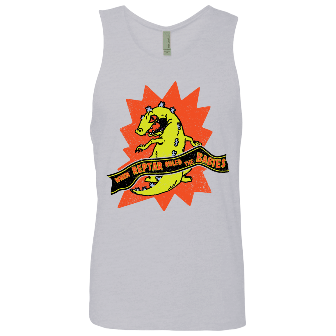 T-Shirts Heather Grey / S When Reptar Ruled The Babies Men's Premium Tank Top