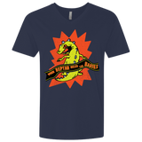 T-Shirts Midnight Navy / X-Small When Reptar Ruled The Babies Men's Premium V-Neck