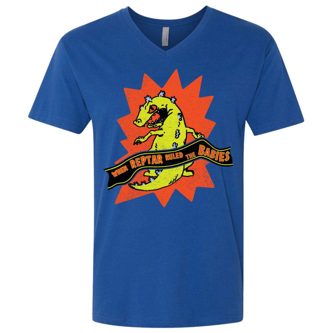 T-Shirts Royal / X-Small When Reptar Ruled The Babies Men's Premium V-Neck