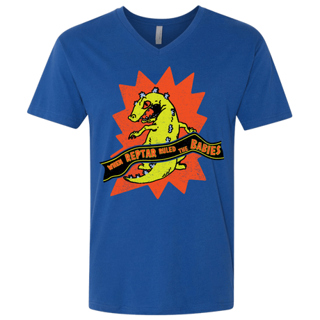 T-Shirts Royal / X-Small When Reptar Ruled The Babies Men's Premium V-Neck