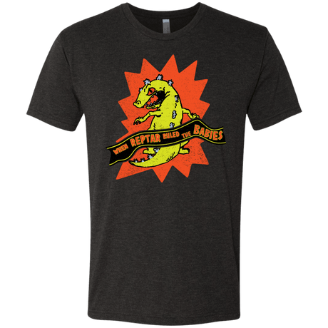 T-Shirts Vintage Black / S When Reptar Ruled The Babies Men's Triblend T-Shirt