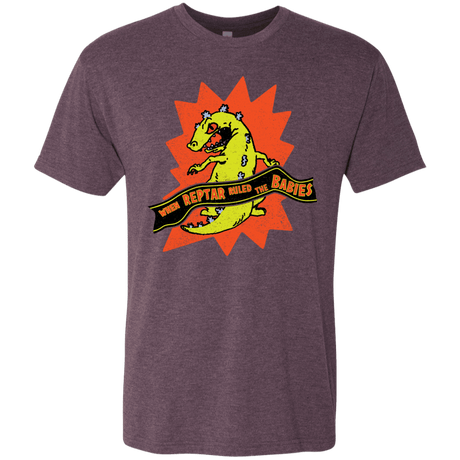 T-Shirts Vintage Purple / S When Reptar Ruled The Babies Men's Triblend T-Shirt
