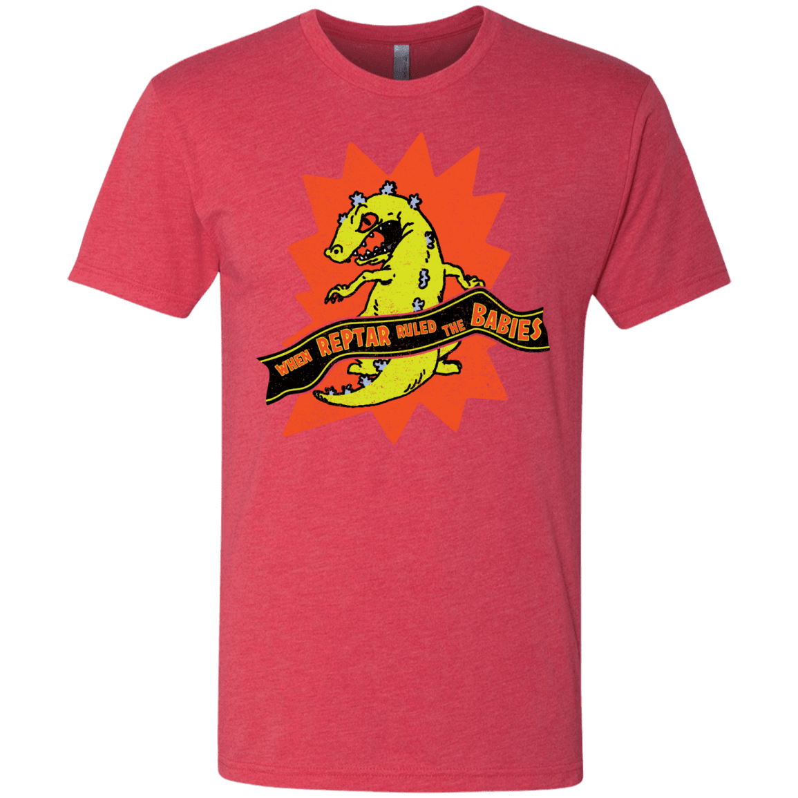 T-Shirts Vintage Red / S When Reptar Ruled The Babies Men's Triblend T-Shirt
