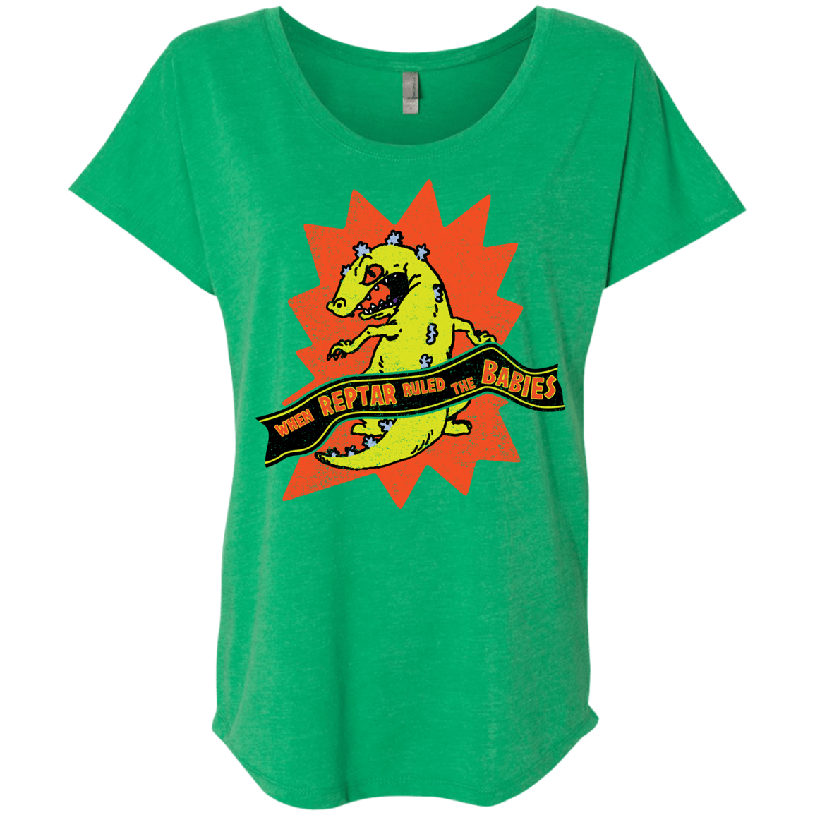 When Reptar Ruled The Babies Triblend Dolman Sleeve