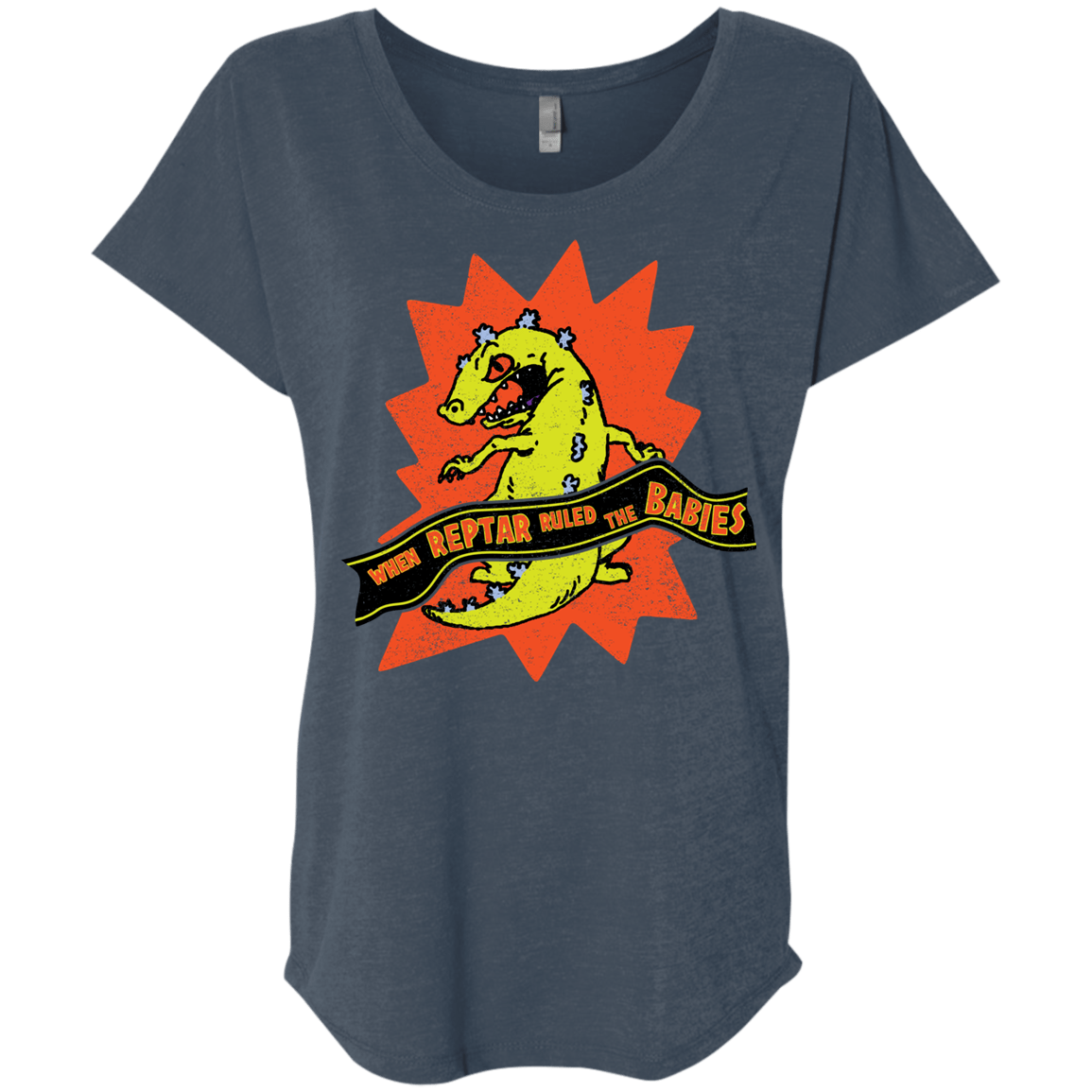 When Reptar Ruled The Babies Triblend Dolman Sleeve