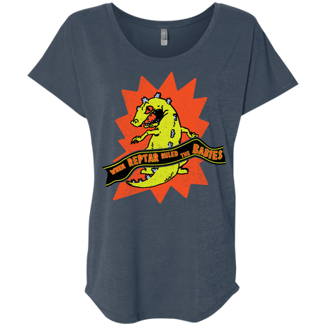 When Reptar Ruled The Babies Triblend Dolman Sleeve