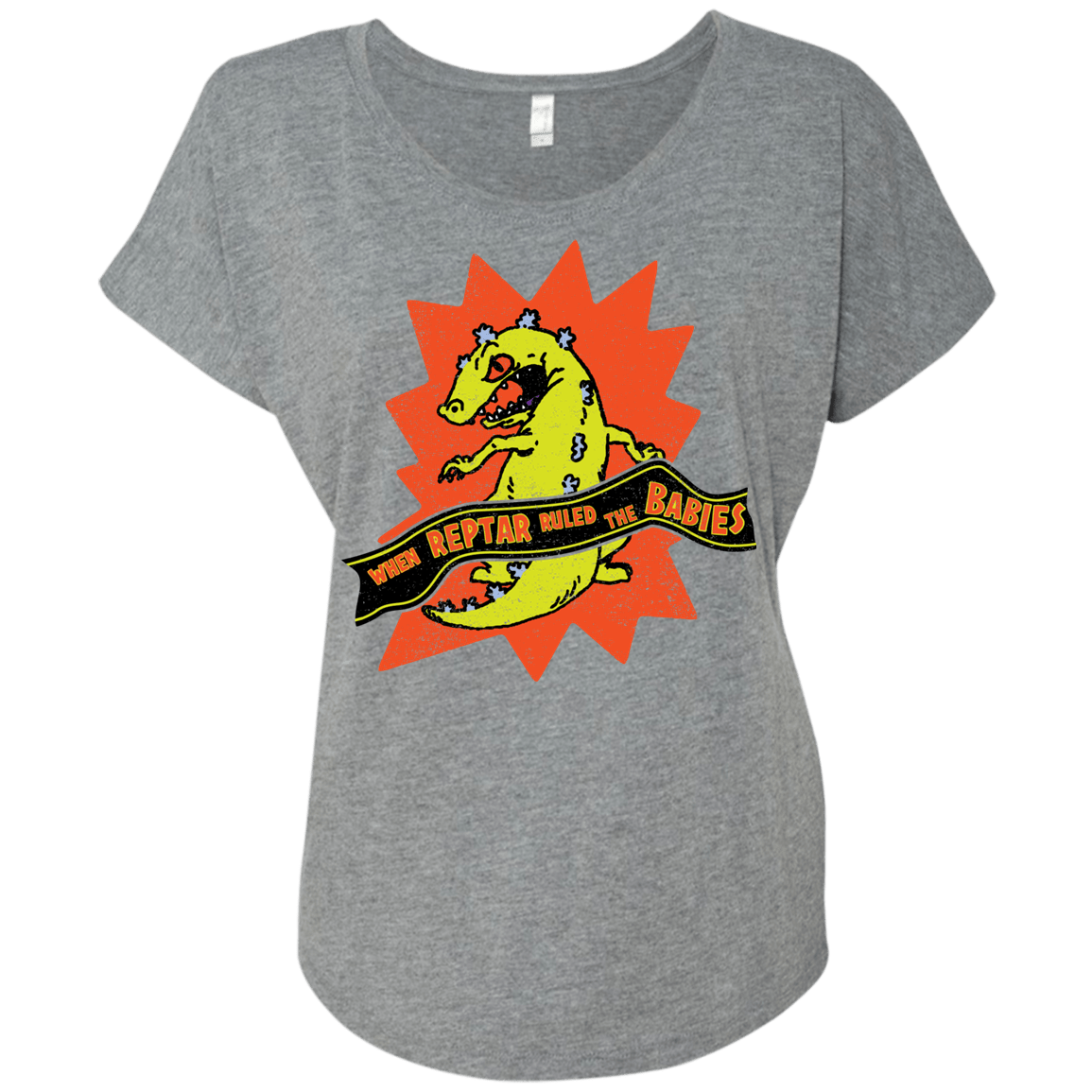 When Reptar Ruled The Babies Triblend Dolman Sleeve