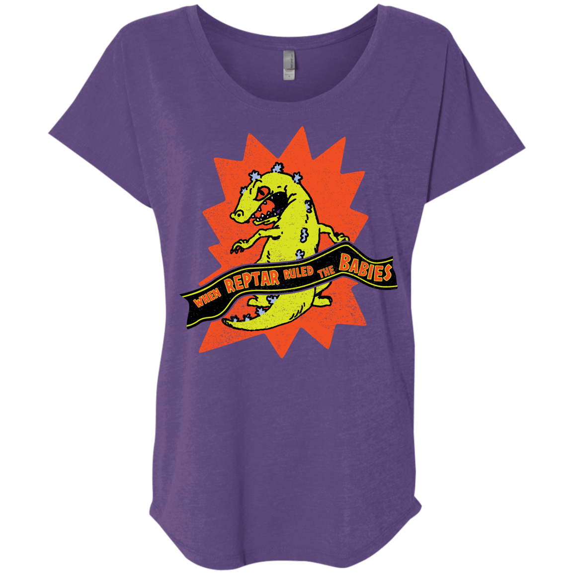 When Reptar Ruled The Babies Triblend Dolman Sleeve