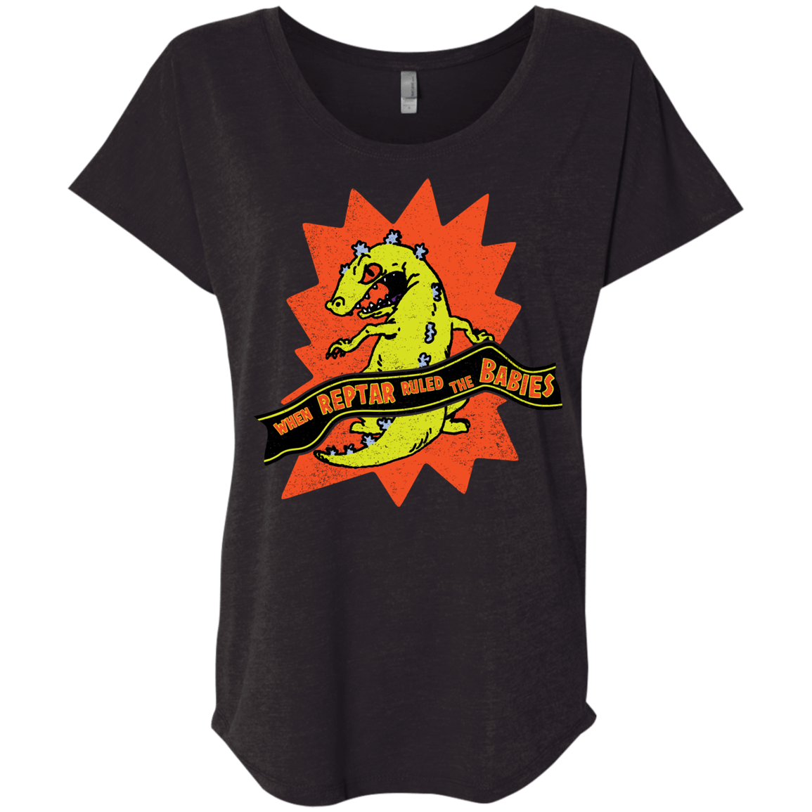When Reptar Ruled The Babies Triblend Dolman Sleeve