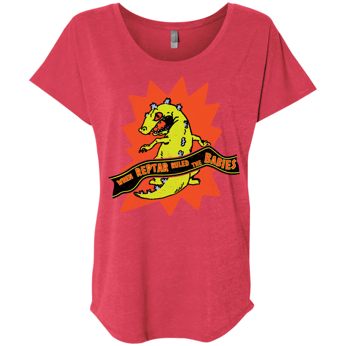 When Reptar Ruled The Babies Triblend Dolman Sleeve