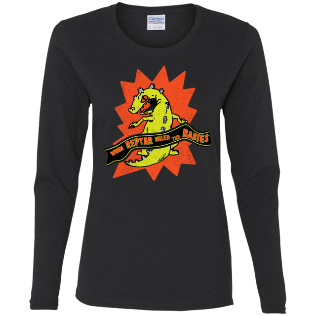 T-Shirts Black / S When Reptar Ruled The Babies Women's Long Sleeve T-Shirt
