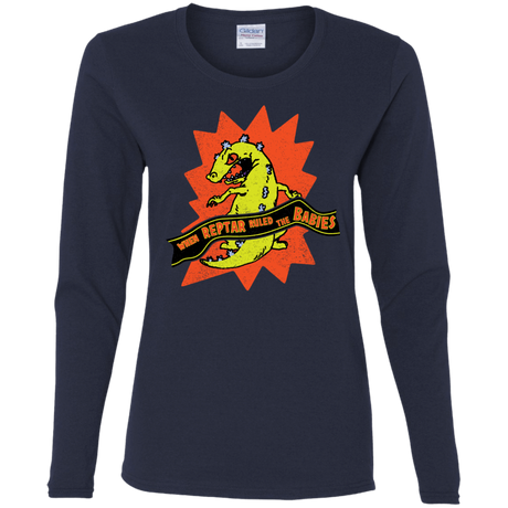 T-Shirts Navy / S When Reptar Ruled The Babies Women's Long Sleeve T-Shirt