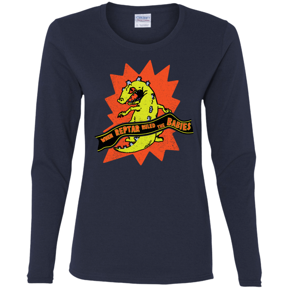 T-Shirts Navy / S When Reptar Ruled The Babies Women's Long Sleeve T-Shirt