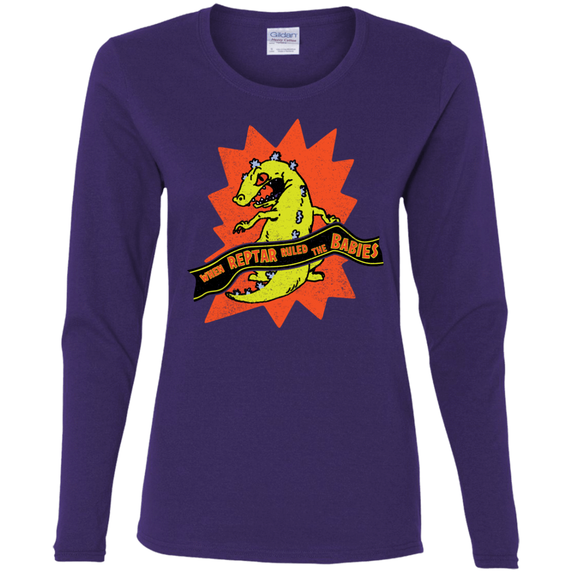 T-Shirts Purple / S When Reptar Ruled The Babies Women's Long Sleeve T-Shirt