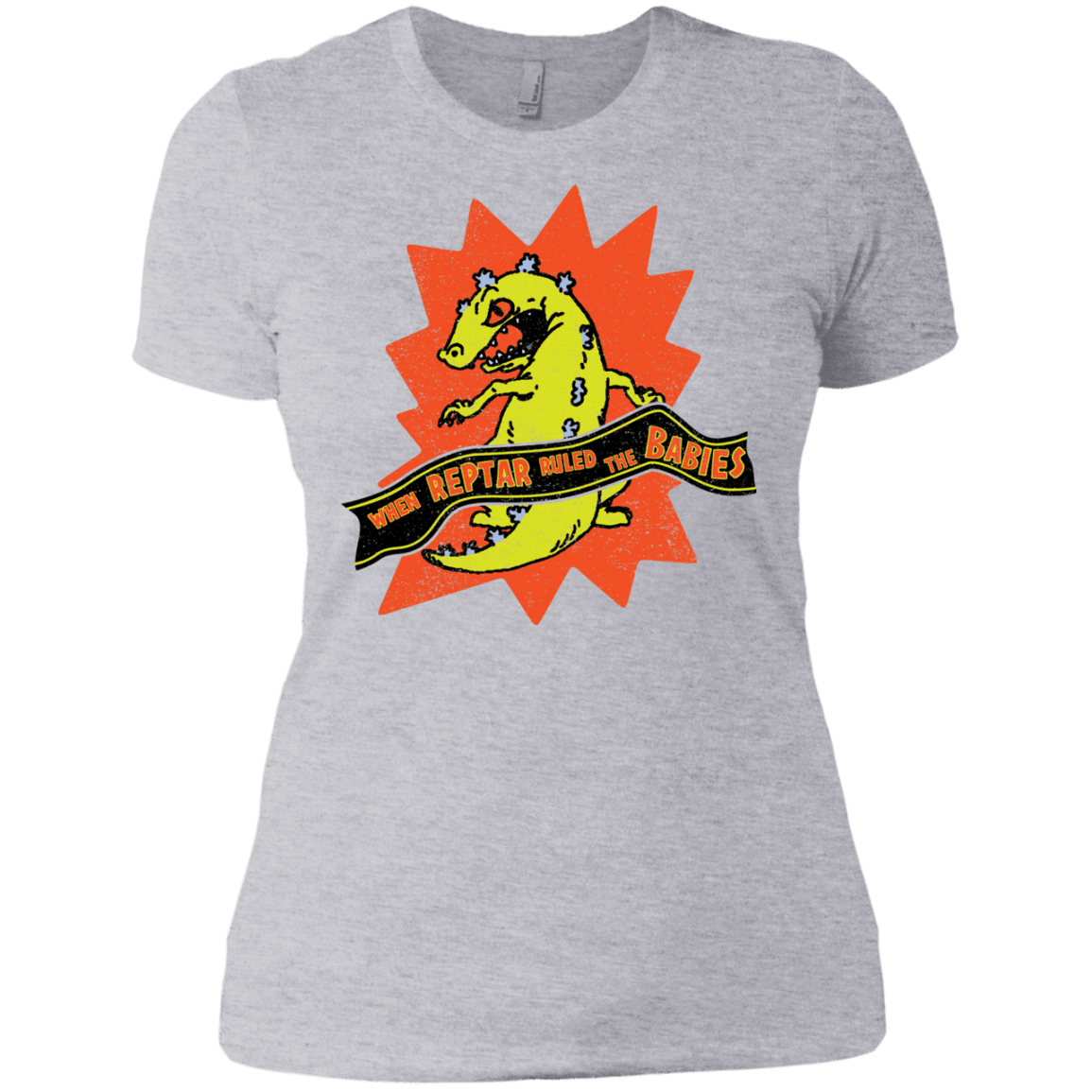 T-Shirts Heather Grey / X-Small When Reptar Ruled The Babies Women's Premium T-Shirt