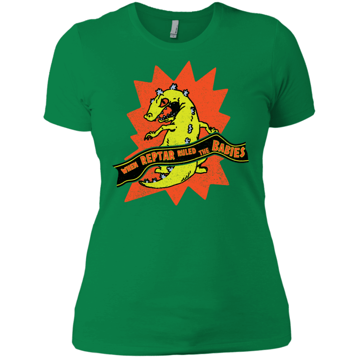 T-Shirts Kelly Green / X-Small When Reptar Ruled The Babies Women's Premium T-Shirt