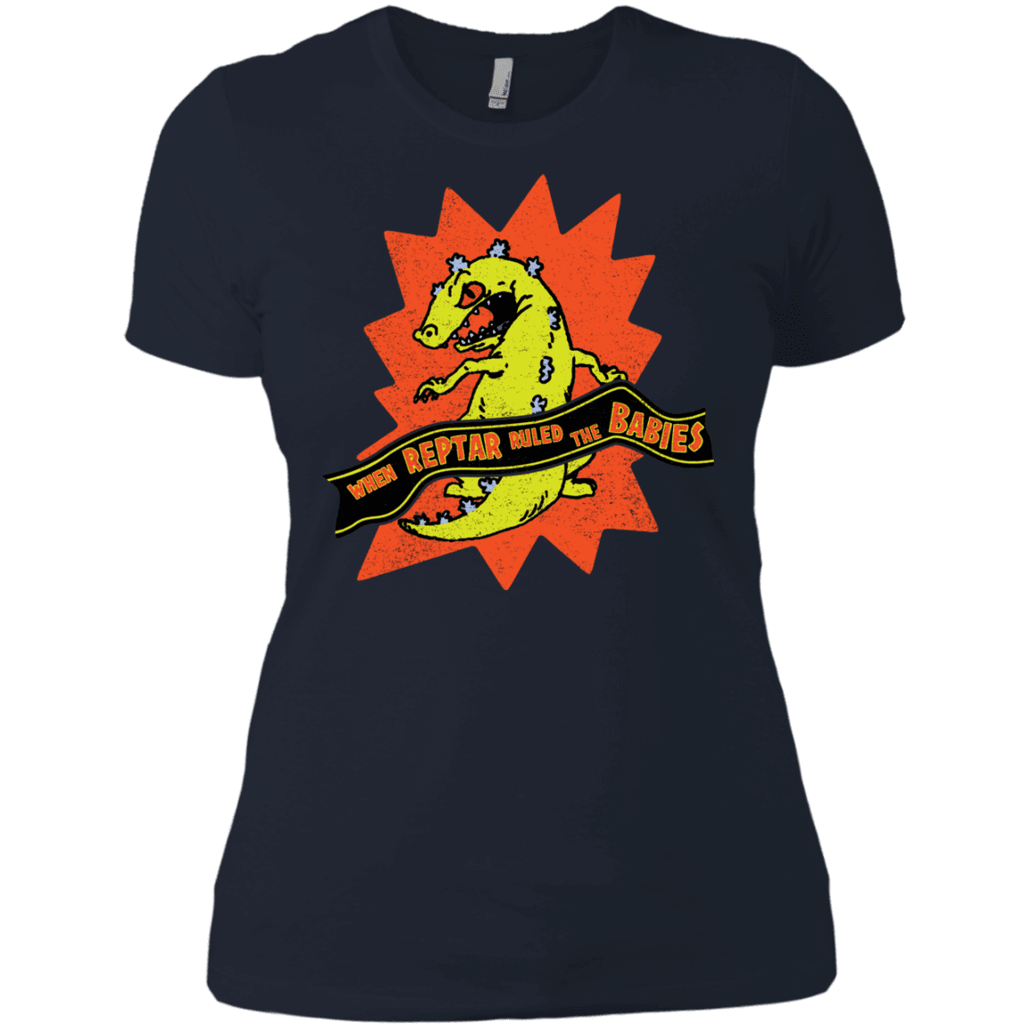 T-Shirts Midnight Navy / X-Small When Reptar Ruled The Babies Women's Premium T-Shirt
