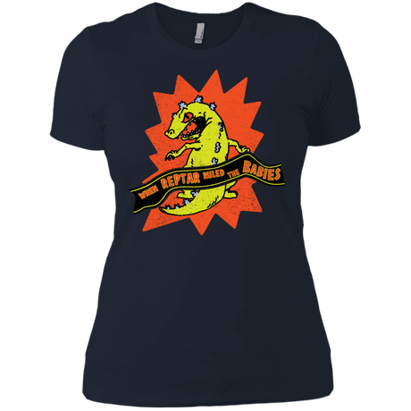 T-Shirts Midnight Navy / X-Small When Reptar Ruled The Babies Women's Premium T-Shirt