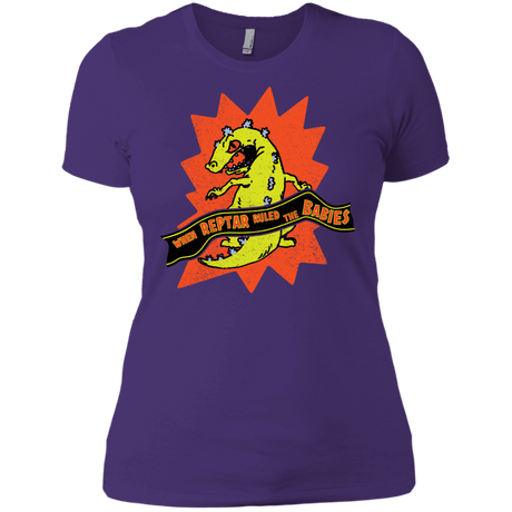 T-Shirts Purple Rush/ / X-Small When Reptar Ruled The Babies Women's Premium T-Shirt