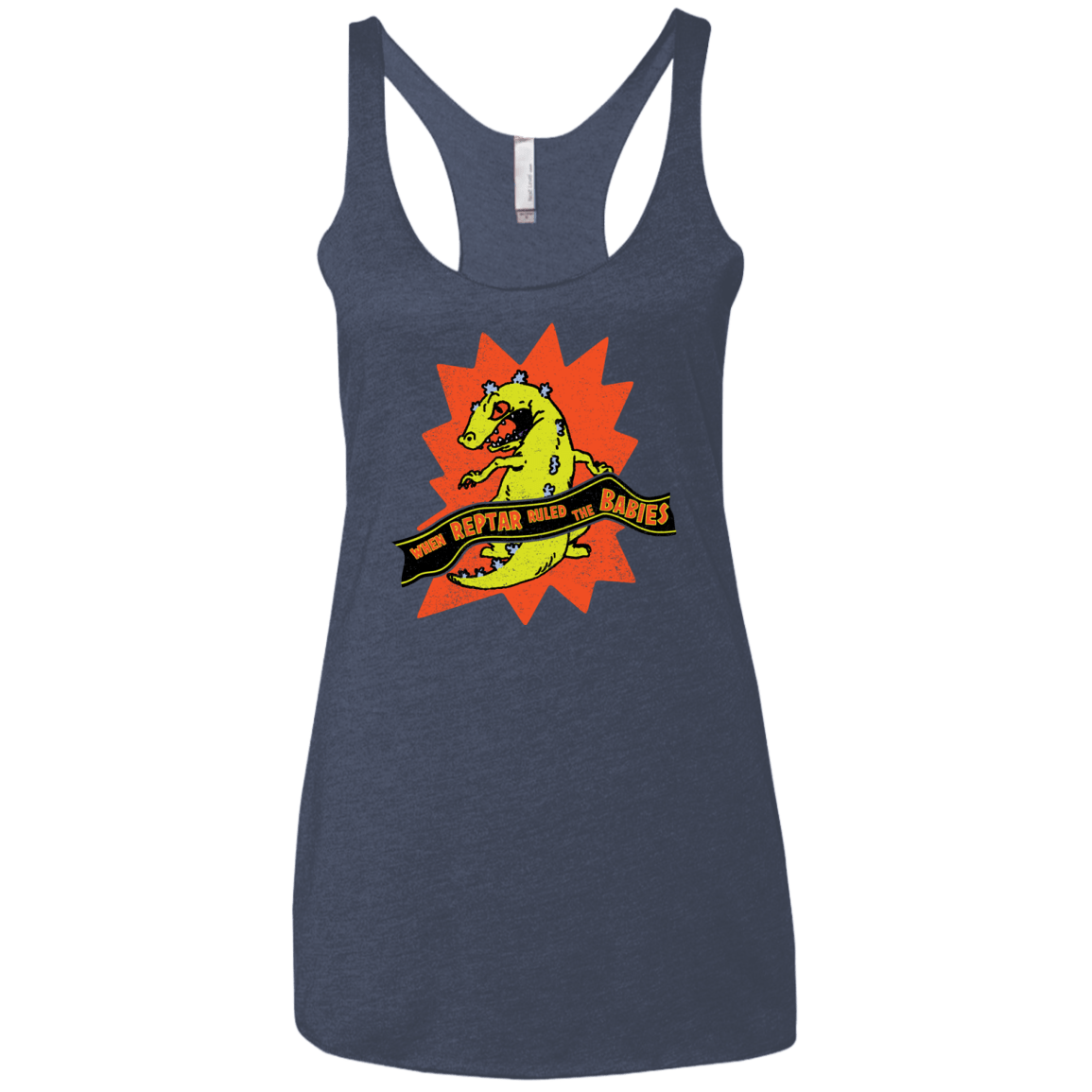 When Reptar Ruled The Babies Women's Triblend Racerback Tank
