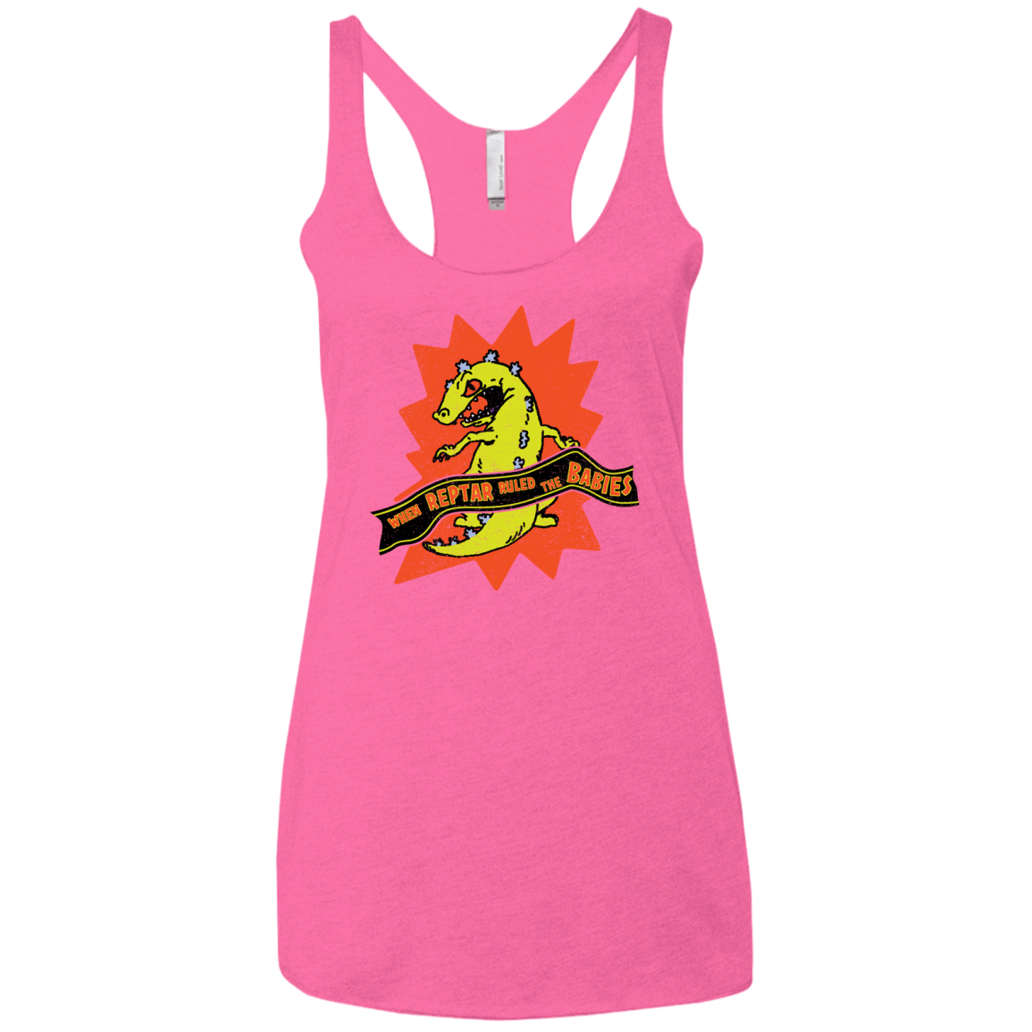 When Reptar Ruled The Babies Women's Triblend Racerback Tank